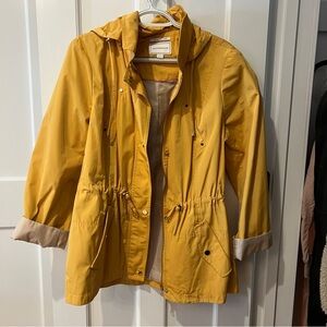 Charter Club Mustard Hooded Jacket